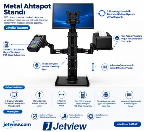 En ucuz jetview POS - PC AYAK fiyatı